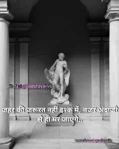 alone shayari image in hindi