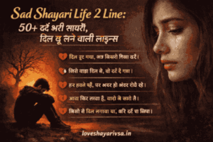 Sad Shayari Life 2 Line: 50+ दर्द भरी शायरी, दिल छू लेने वाली लाइन्स