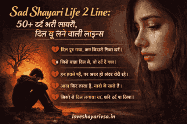 Sad Shayari Life 2 Line: 50+ दर्द भरी शायरी, दिल छू लेने वाली लाइन्स