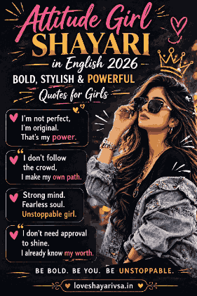 Attitude Girl Shayari image