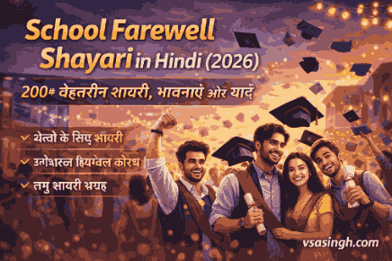 school farewell shayari