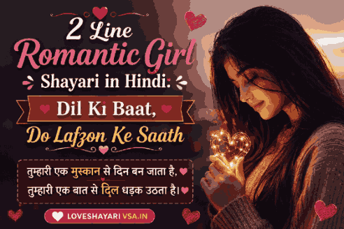 2 Line Romantic girl shayari in Hindi Love Shayari Collection