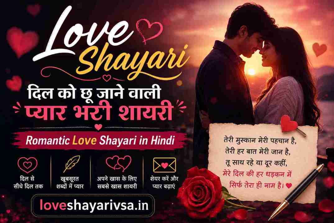 Romantic Love Shayari in Hindi image