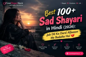 Best 100+ Sad Shayari in Hindi 2026 – Heart Touching Sad Shayari for Broken Hearts