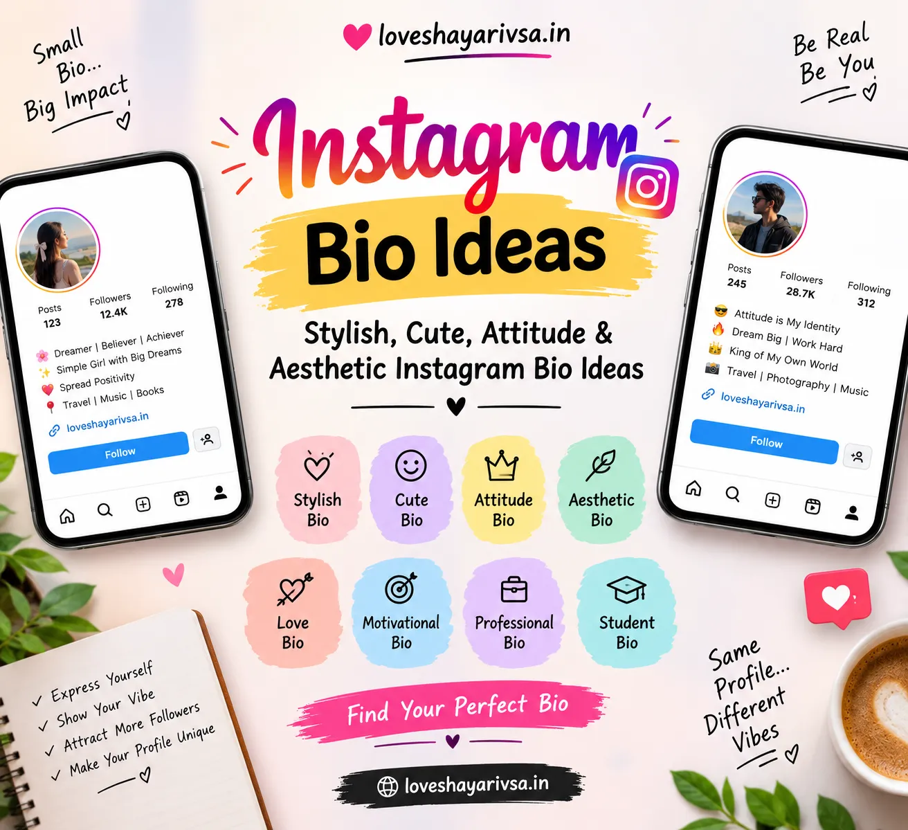 Best Instagram Bio Ideas for Girls and Boys