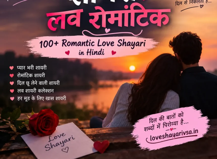 शायरी लव रोमांटिक – 100+ Romantic Love Shayari in Hindi